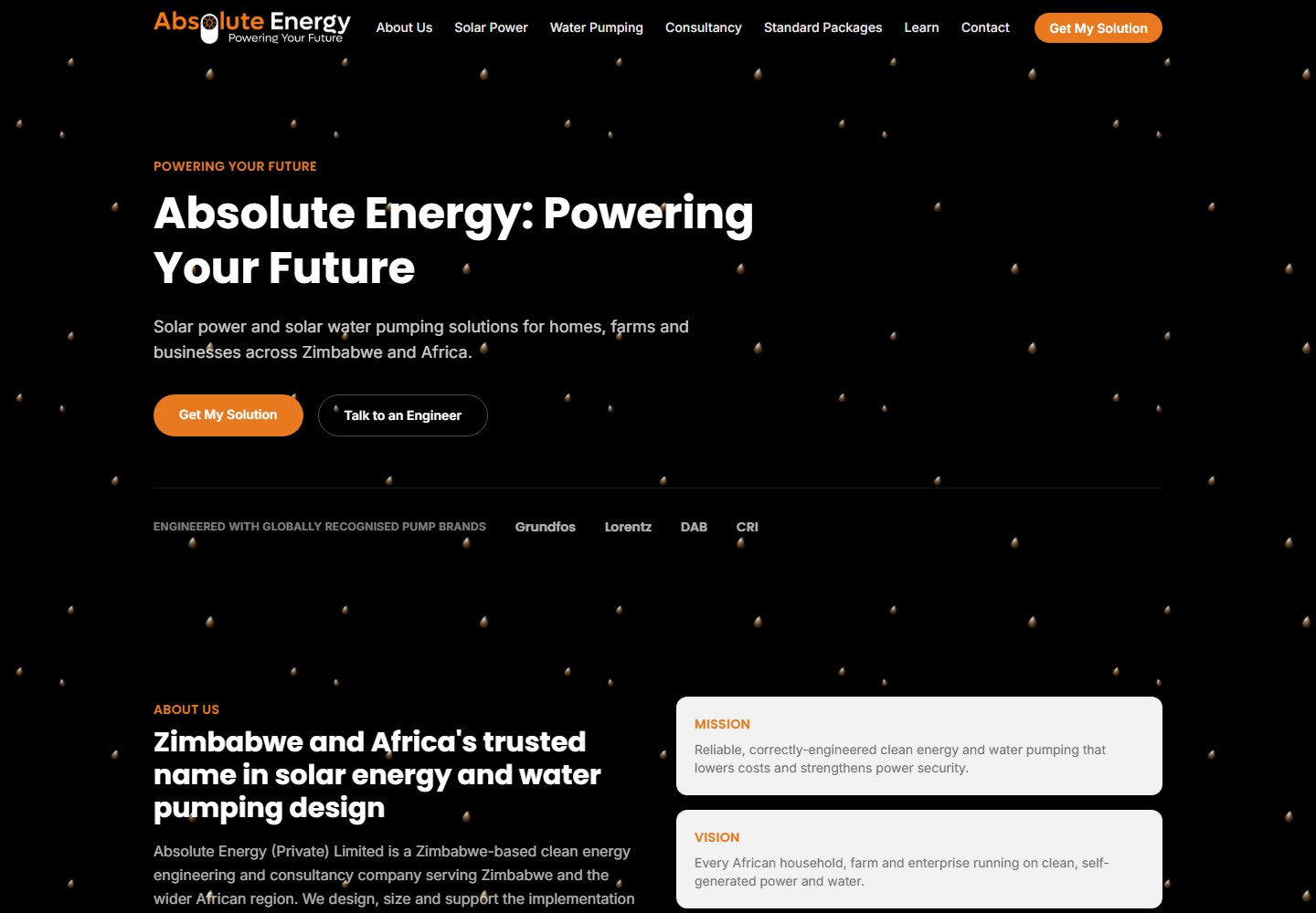 Absolute Energy website