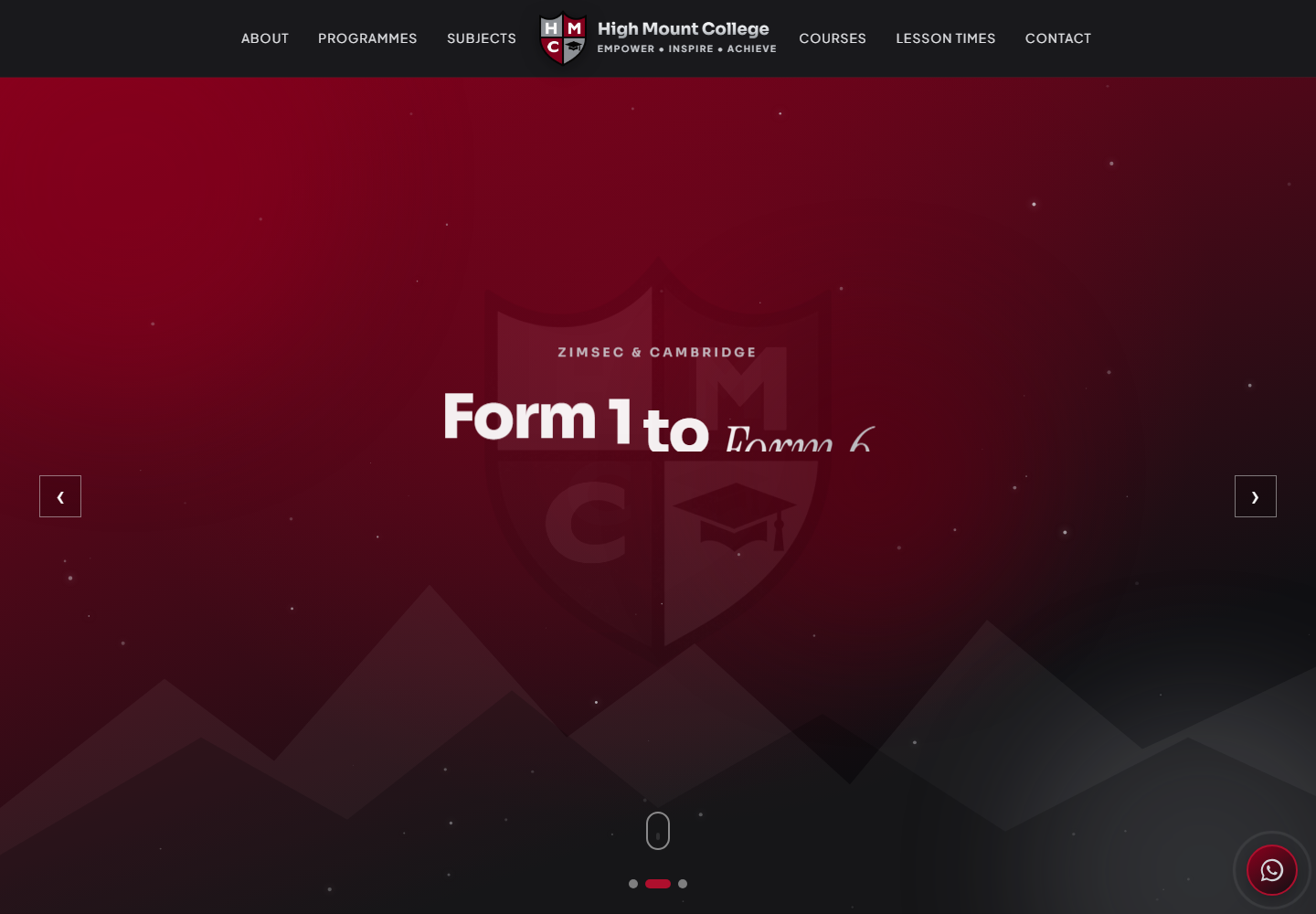 High Mount College website